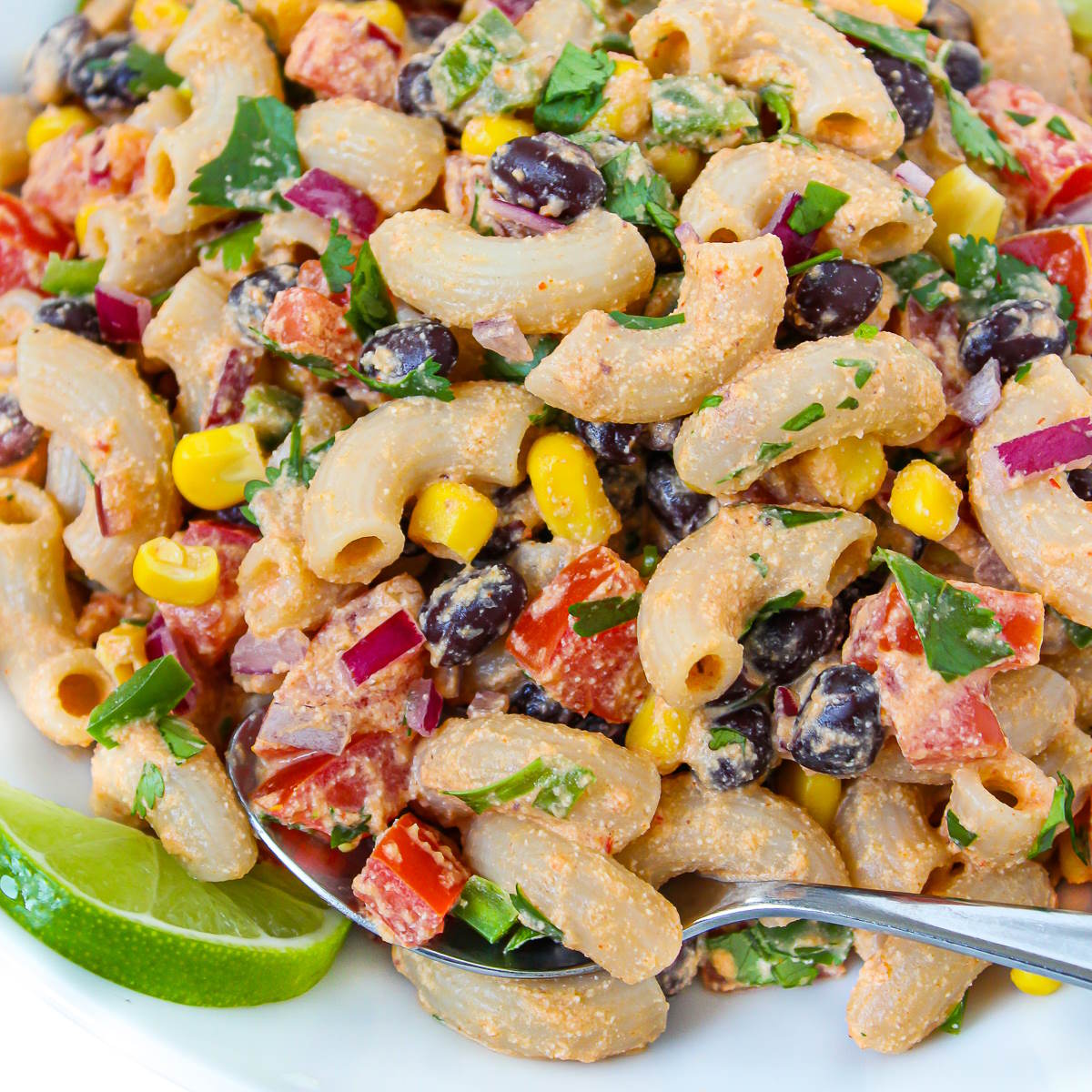 Southwest Pasta Salad With Chipotle Dressing Vegan The Garden Grazer