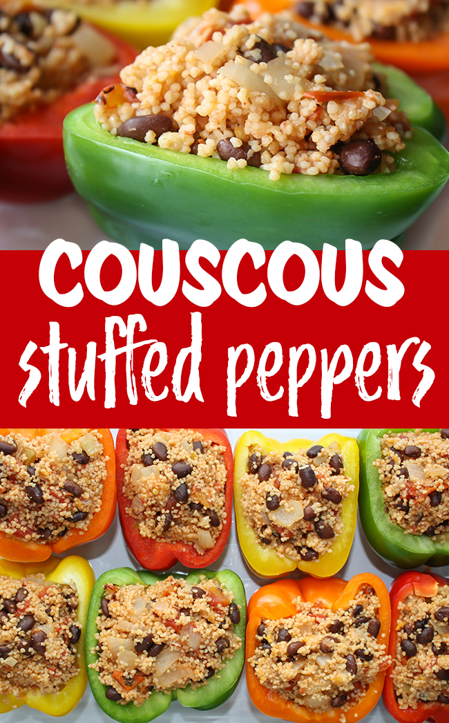 Couscous Stuffed Peppers (Vegan!) | The Garden Grazer