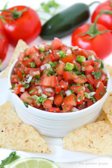 Salsa Fresca Recipe (Pico de Gallo) - The Garden Grazer