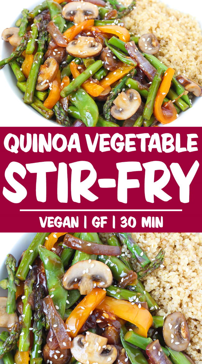 Quinoa Vegetable Stir-Fry (Easy + 30 Minute) - The Garden Grazer