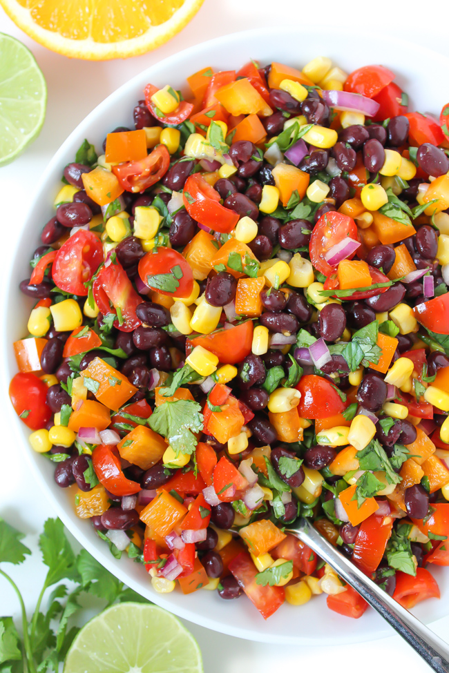 Southwest Black Bean Salad with Citrus Dressing | The Garden Grazer