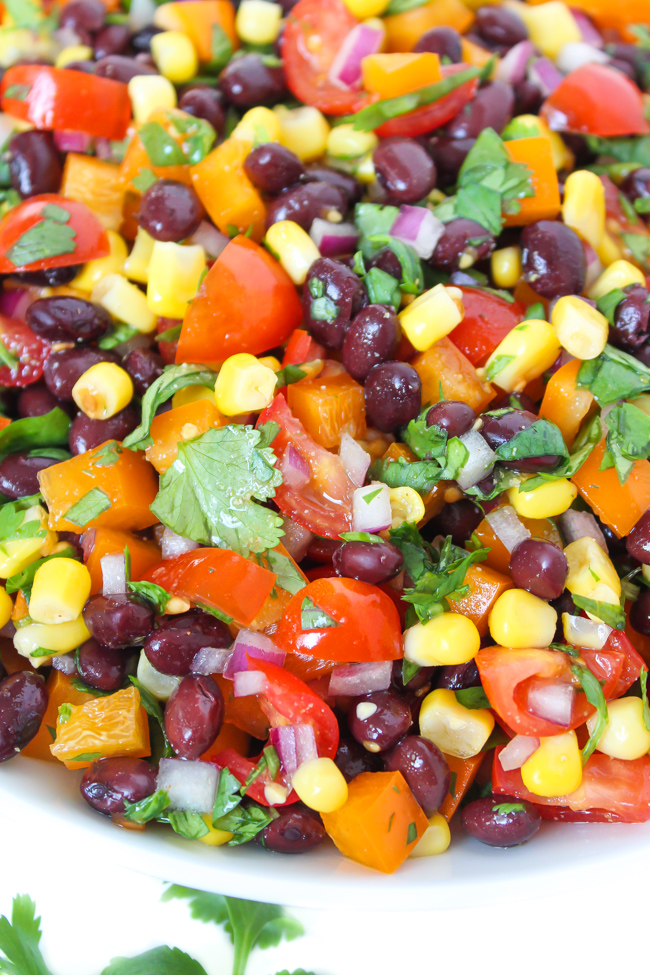 Southwest Black Bean Salad with Citrus Dressing | The Garden Grazer