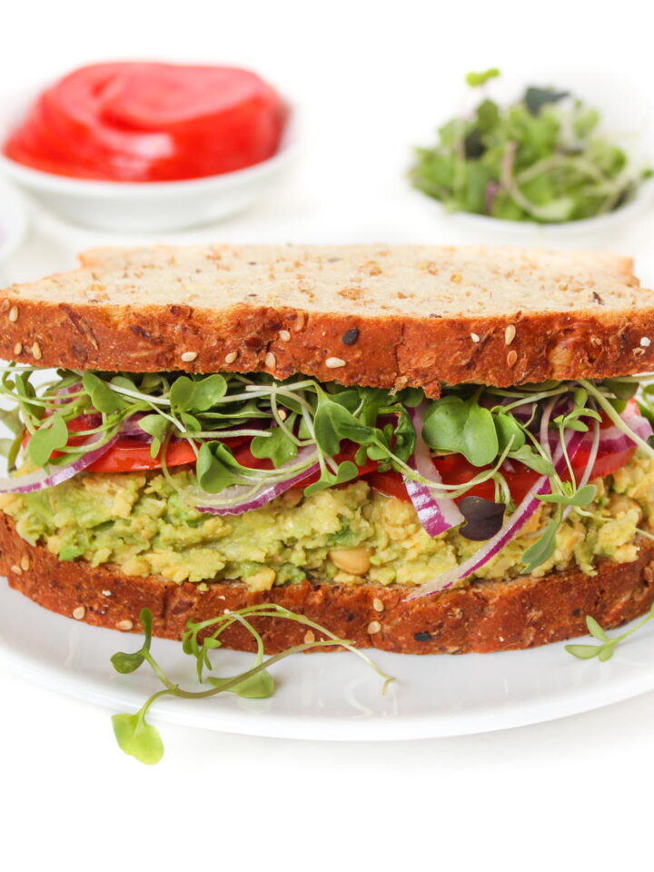 Avocado Veggie Sandwich Easy Vegan The Garden Grazer