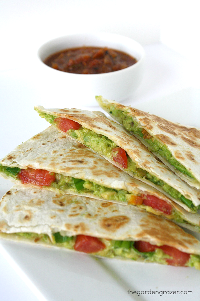 Easy Avocado Quesadilla Vegan The Garden Grazer