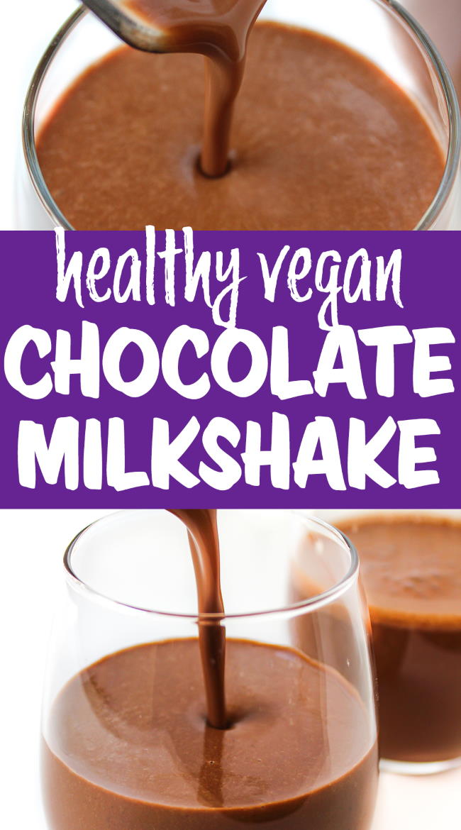 Healthy Vegan Chocolate Milkshake (Easy!) - The Garden Grazer