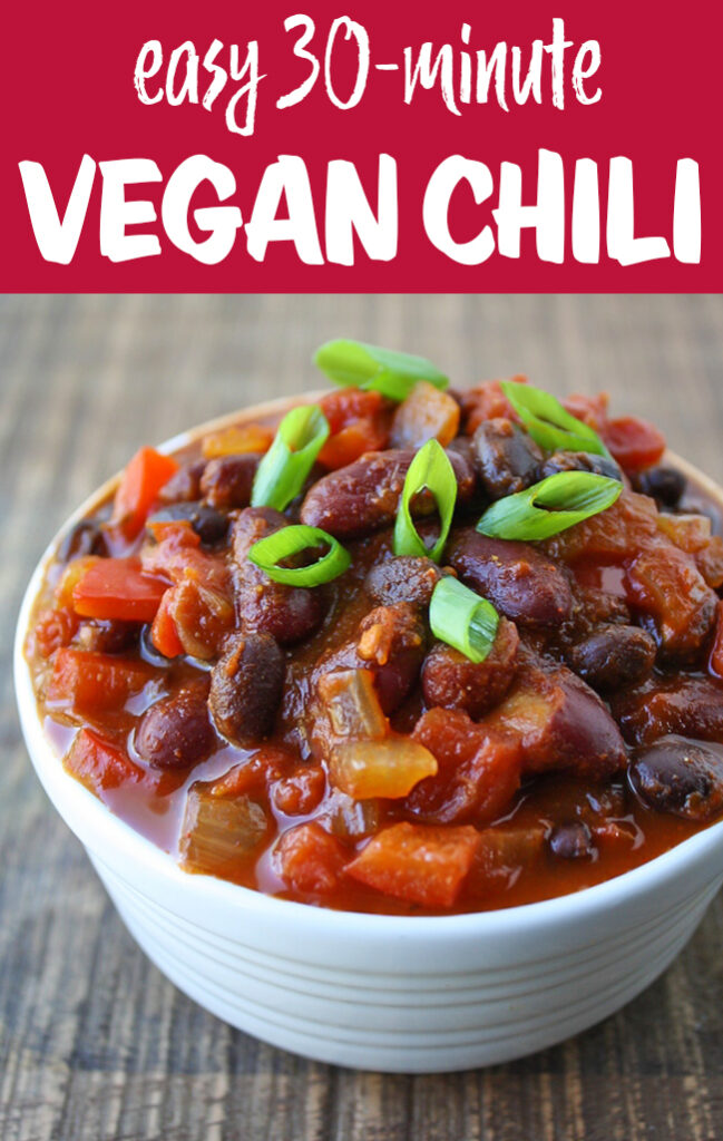 Hearty Vegan Chili (30 minute!) | The Garden Grazer