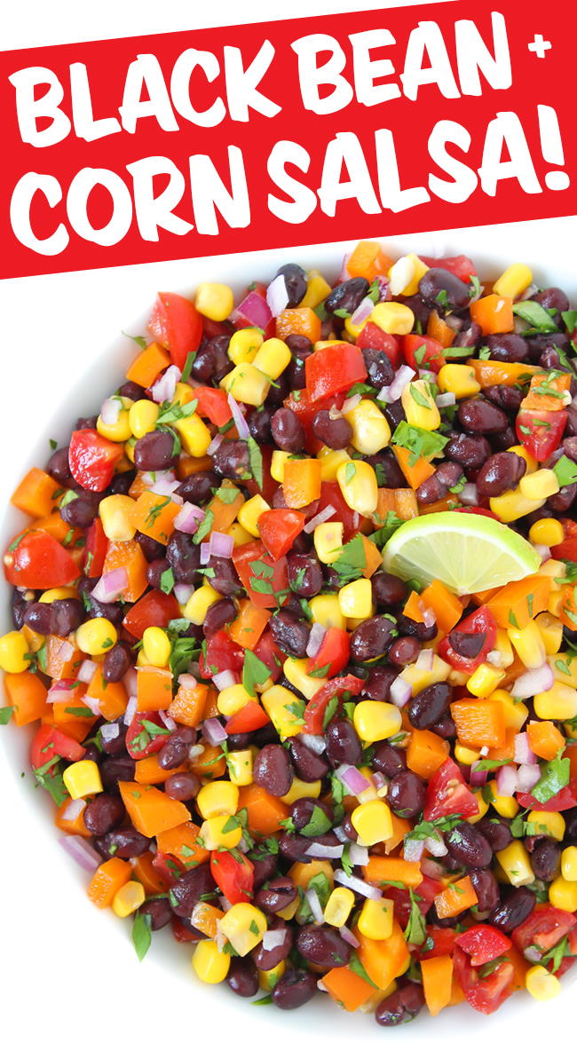 Black Bean and Corn Salsa (Easy + Vegan) - The Garden Grazer