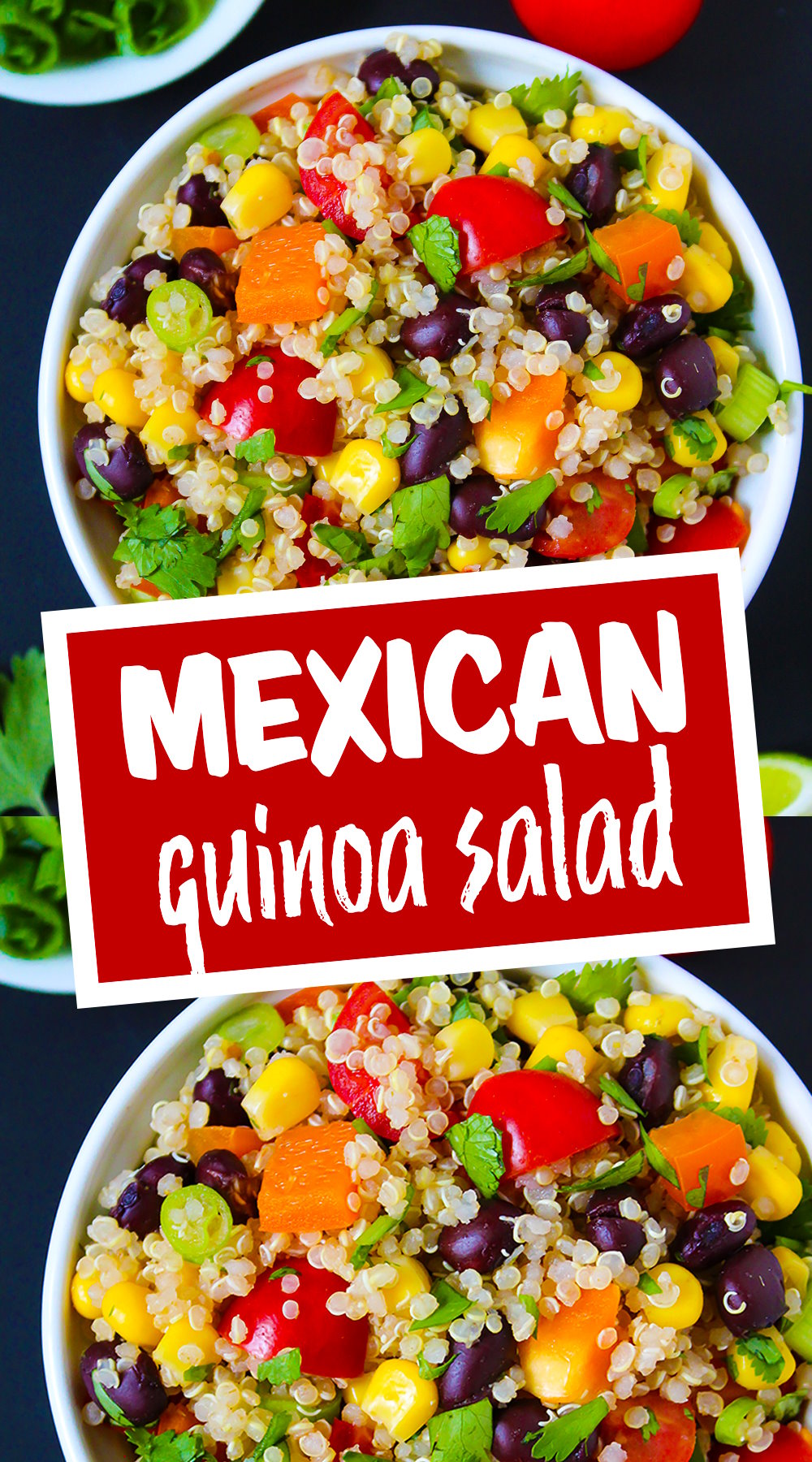 Mexican Quinoa Salad with Cumin-Lime Dressing - The Garden Grazer