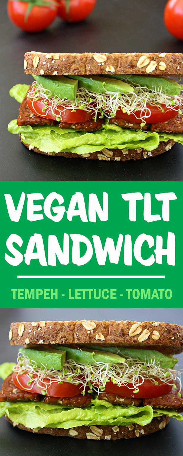 Tlt Sandwich With Tempeh Bacon High Protein The Garden Grazer 1450