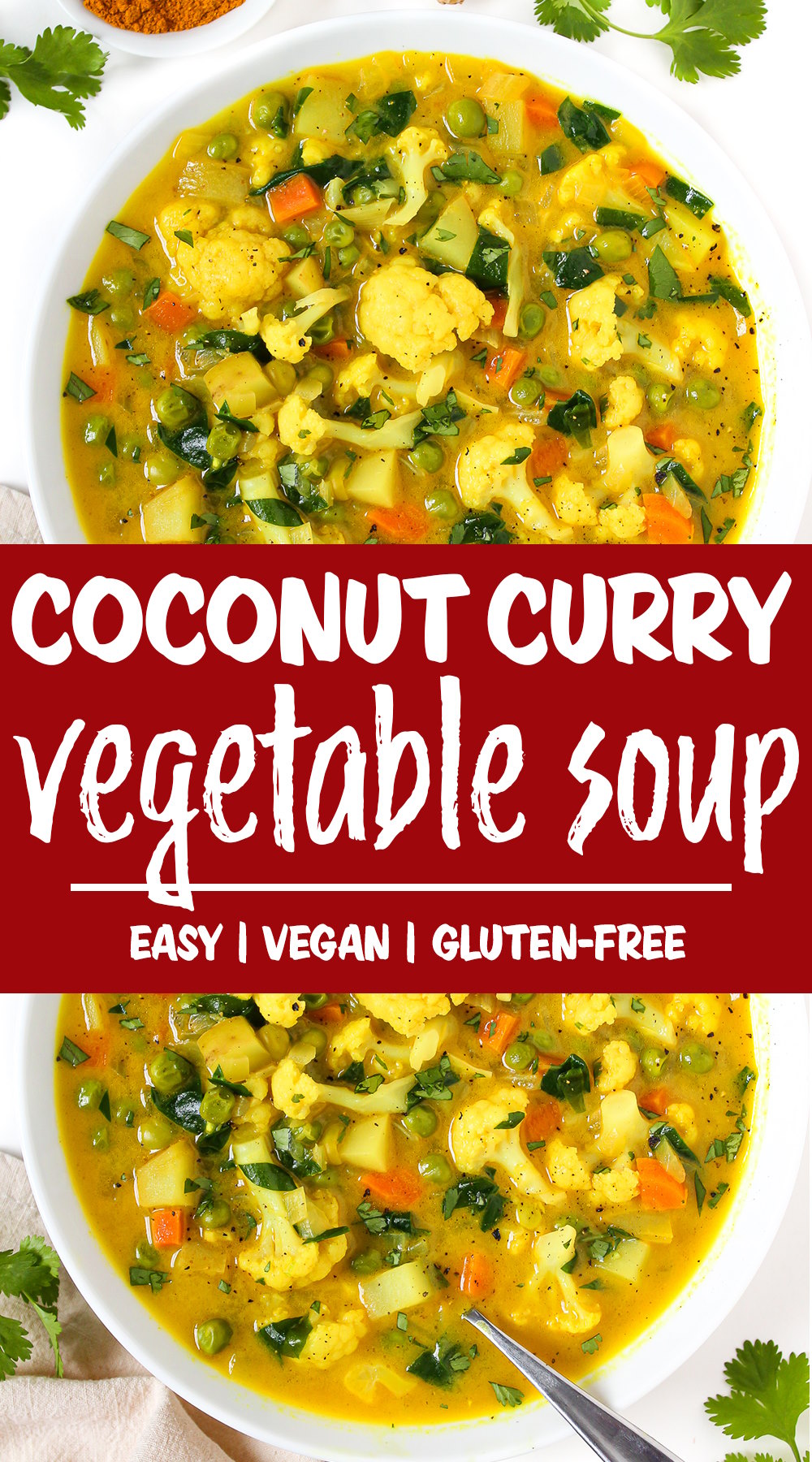 Coconut Curry Vegetable Soup (Vegan!) - The Garden Grazer