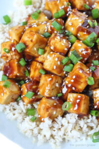 Teriyaki Baked Tofu (Easy + Oil-Free!) - The Garden Grazer