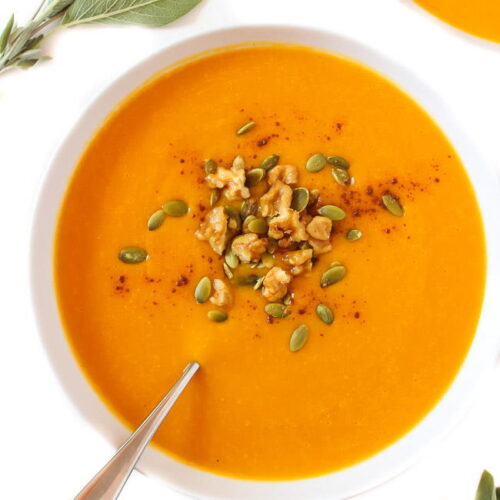 Pumpkin Curry Soup (Vegan!) - The Garden Grazer