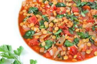 Smoky Tomato Lentil Soup (Easy!) - The Garden Grazer