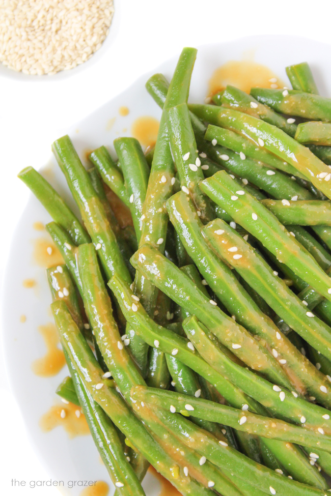 Miso-Glazed Green Beans (15 Minute!) | The Garden Grazer