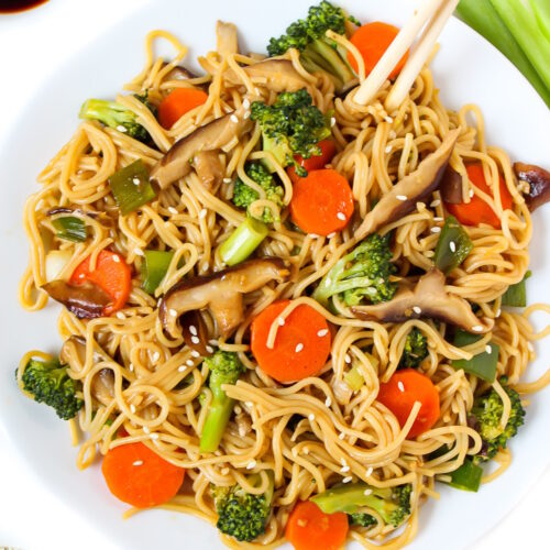 Teriyaki Noodles (Vegan!) - The Garden Grazer