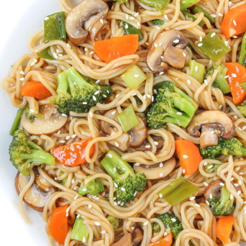 Teriyaki Noodles With Vegetables (easy!) - The Garden Grazer