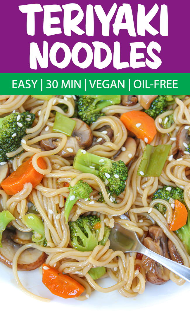 Teriyaki Noodles with Vegetables (Easy!) - The Garden Grazer