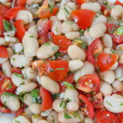 White Bean Tomato Salad (10 Minute!) - The Garden Grazer