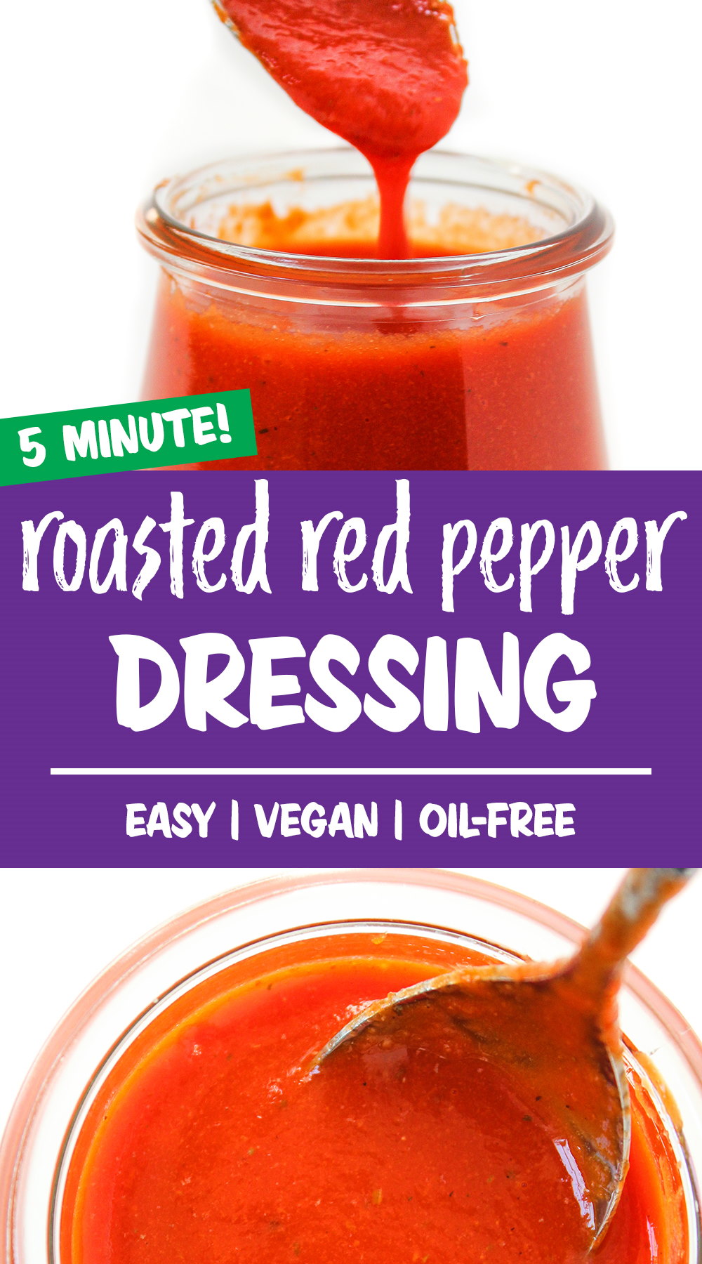 Roasted Red Pepper Dressing Oil Free The Garden Grazer