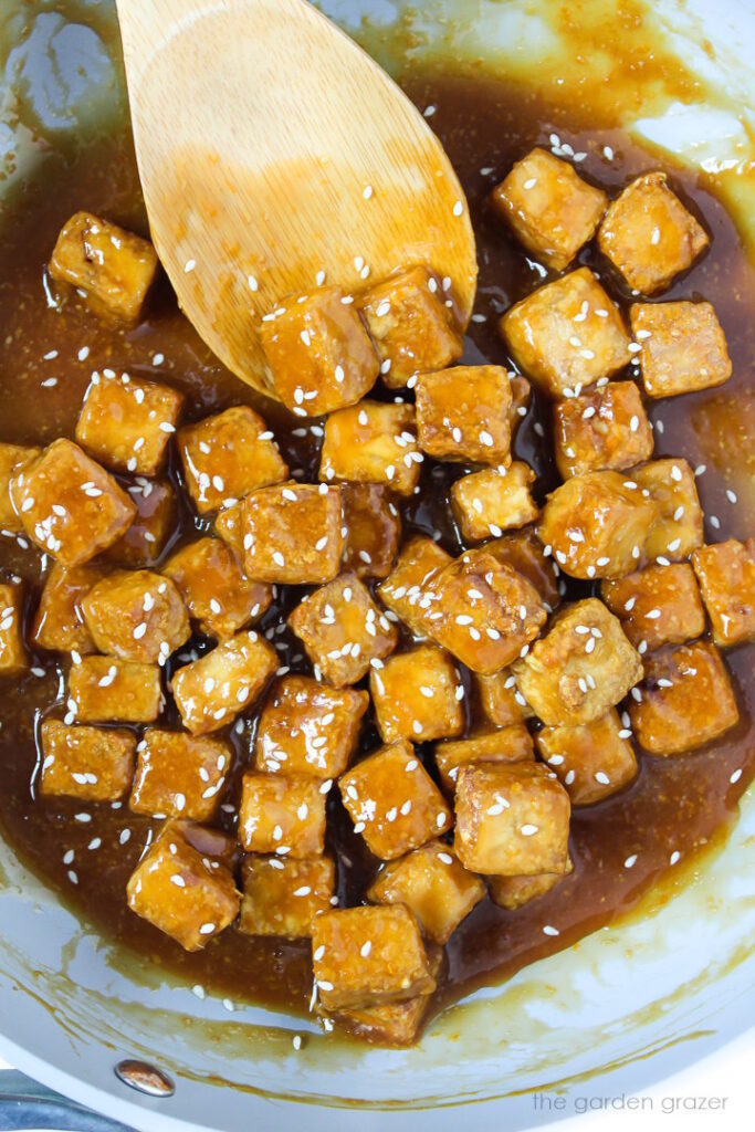 Orange Tofu (Vegan Orange Chicken) - The Garden Grazer