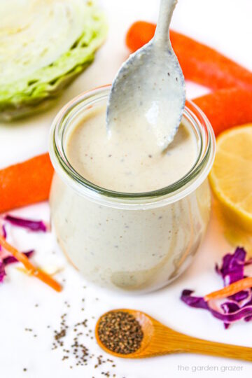 Vegan Coleslaw Dressing (Oil-Free!) - The Garden Grazer