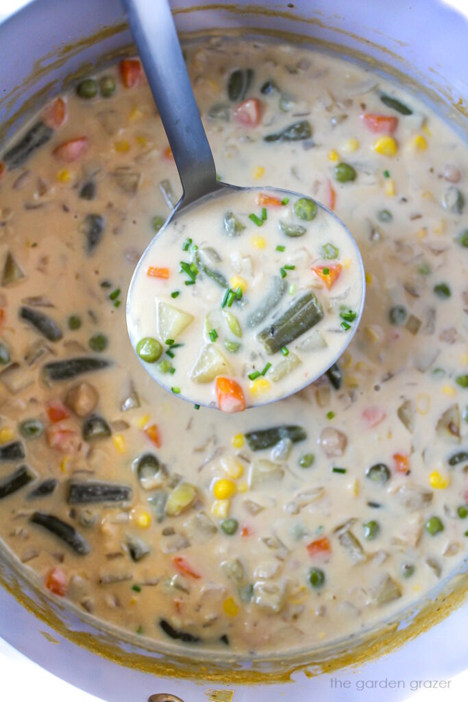 Vegetable Chowder (Vegan!) - The Garden Grazer