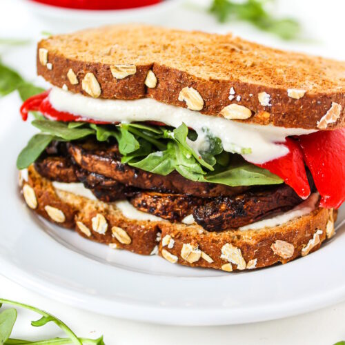 Portabella Mushroom Sandwich (Vegan!) - The Garden Grazer